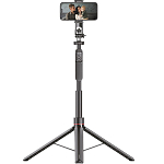 Трипод для селфи WALKER WTR-88, 180 см, кнопка автораскрытия, Bluetooth-пульт