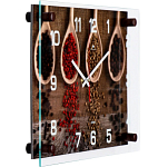 Часы настенные: Кухня, "Специи", бесшумные, 25 х 35 см 2918869