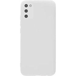 Задняя накладка SILICONE COVER для Samsung A03S белый