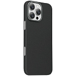 Задняя накладка KEEPHONE KEVILAR SWEDEN MAGSAFE CASE для iPhone 16 PRO MAX BLACK