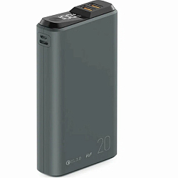 Внешний АКБ OLMIO QS-20 (20000mAh) темно-серый