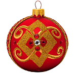 Шар "Графика 23117", серия "ВС", 80мм, в подарочной упаковке КУ-80-231117