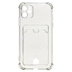 Задняя накладка SC300 для iPhone 11 black, с карманом для пластиковых карт