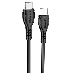 Кабель Type-C <--> Type-C  1.0м BOROFONE BX51, Black, 60W