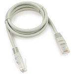 Патч-корд  1.0м Cablexpert PP10-1M кат.5e, литой, многожильный (серый)