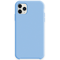 Силиконовый чехол SILICONE CASE для Iphone 11 Pro Max  №16 сине-голубой