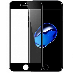 Противоударное стекло 10D NONAME для iPhone 7/8 черное, в техпаке