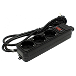 Сетевой фильтр  3.0м EXEGATE SP-3-3B, 3 розетки, евровилка, черный