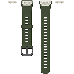 Силиконовый ремешок для Honor Band 6 на кнопке (green)