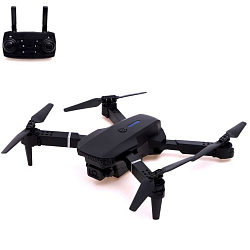 Квадрокоптер на радиоуправлении FLYDRONE, камера 1080P, барометр, Wi-Fi, 2 аккумулятора, цвет чёрный (Уценка)