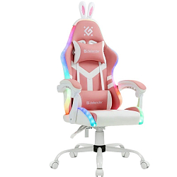 Кресло игровое Defender Ideal RGB, розовый