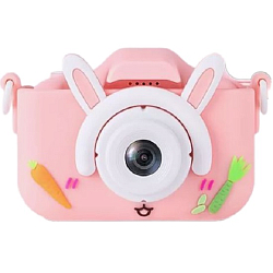 Фотоаппарат детский Зайка с морковкой, розовый