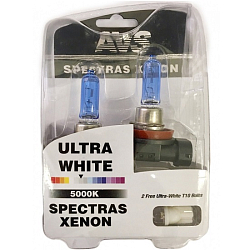 Лампа газонаполненные лампы AVS SPECTRAS Xenon 5000K H11 12V 75W, комплект 2+2 (W5W) шт.