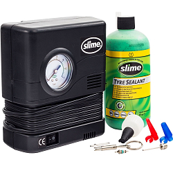 Набор для ремонта шин с компрессором и герметиком в сумке