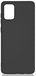 Силиконовый чехол DF Samsung Galaxy A02s DF sOriginal-21 (black) с микрофиброй