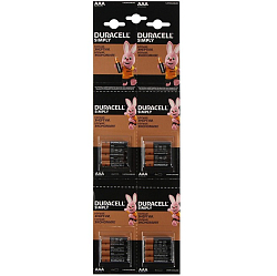 Элемент питания DURACELL LR03 BL-4*4 отрывной NEW (Simply)