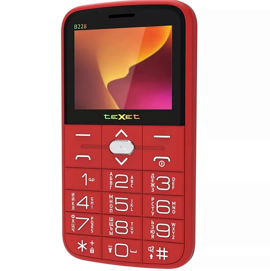 Телефон TEXET TM-B228 красный