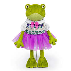 Мягкая игрушка Оливия Кваковская в комплекте с жаккардовым жилетом , 16 см (Kva16-04)