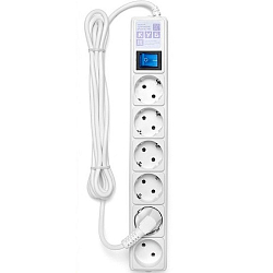 Сетевой удлинитель  5.0м POWER CUBE 6 розеток (белый)