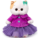 Мягкая игрушка Кошечка Ли-Ли BABY в пурпурной курточке и юбочке, 20 см