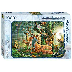 Пазл Step Puzzle 1000 "Мир лесных животных" (Авторская коллекция)