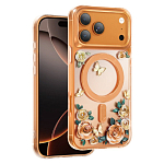 Задняя накладка KEEPHONE ROSELAND MAGSAFE CASE для iPhone 17 PRO MAX, ORANGE