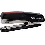 Степлер №10 BRAUBERG "Extra", до 20 листов, черно-красный, 229079