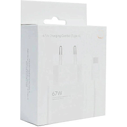 Сетевое ЗУ 1USB 3A Xiaomi PD67W белое +QC3.0 Type-C