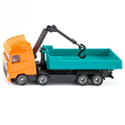 Игрушечная модель «Самосвал Volvo с поворотной платформой и краном»