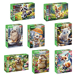 Пазл картонный "МИР ПУШИСТЫХ ЧУДЕС" 260 элементов АССОРТИ, 220х330мм, HATBER