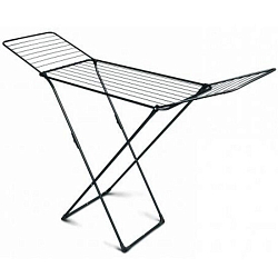 Сушилка 20 для белья цв.ЧЕРНЫЙ напольная складная (197х53х111) СБ2/Ч "НИКА"