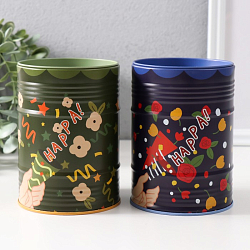 Копилка металл банка "Веселые праздники" МИКС 9х9х12,4 см   9929791