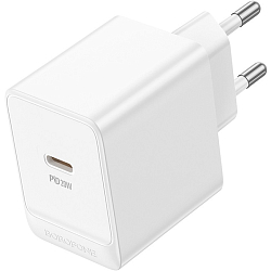 Сетевое ЗУ 1Type-C BOROFONE BAS13A, Erudite, белый, 20Вт