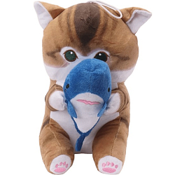 Мягкая игрушка Котодети с рыбкой 4661-20