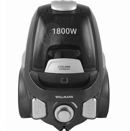 Пылесос WILLMARK VC-1865CY серо-черный