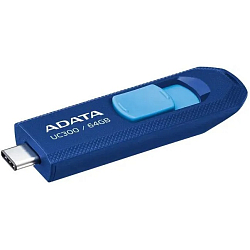 USB 64Gb A-Data UC300, голубой, синий, Type-C