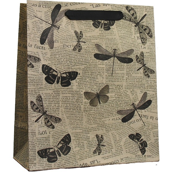 Пакет «Бабочки», 23 х 27 х 11.5 см