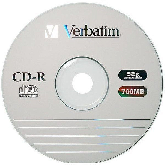 Диск CD-R VERBATIM 700Mb 52x (Bulk-10)