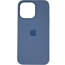 Силиконовый чехол SILICONE Case MagsSafe для iPhone 13 Pro (С АНИМАЦИЕЙ) Голубой