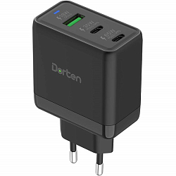 Сетевое ЗУ 3USB DORTEN DN206801 65W Black