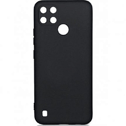 Задняя накладка ZIBELINO Soft Matte для Realme C21Y (черный) защита камеры