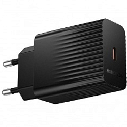 Сетевое ЗУ 1Type-C 3A BOROFONE BAS75A Black, 30W