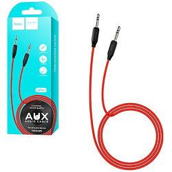 Кабель Jack 3.5 <--> Jack 3.5  1.0м HOCO UPA11 красный