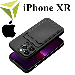 Задние накладки iPhone XR с карманом карт