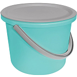 Набор для уборки HAUSMANN HM-9811 мятный/серый (Ведро 10л, таз 4л, крышка, ПП)