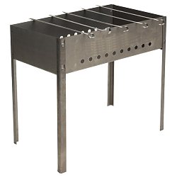 Мангал толщина 0,8 мм, в коробке, 6 шампуров, размер 50 х 30 х 50 см