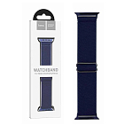 Нейлоновый ремешок HOCO WA04 Fashion для APPLE Watch 42/44/45/49mm, тёмный, синий
