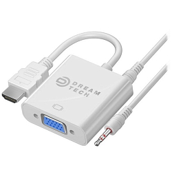 Кабель HDMI <--> VGA  0.25м Dream AD2 белый (171417)