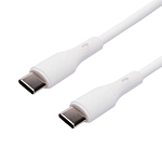 Кабель Type-C <--> Type-C  1.0м Cablexpert CC-USB2S-CMCM-1M-W, белый, 3А, 65Вт