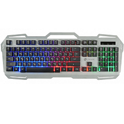 Клавиатура OKLICK 747G серый/черный
